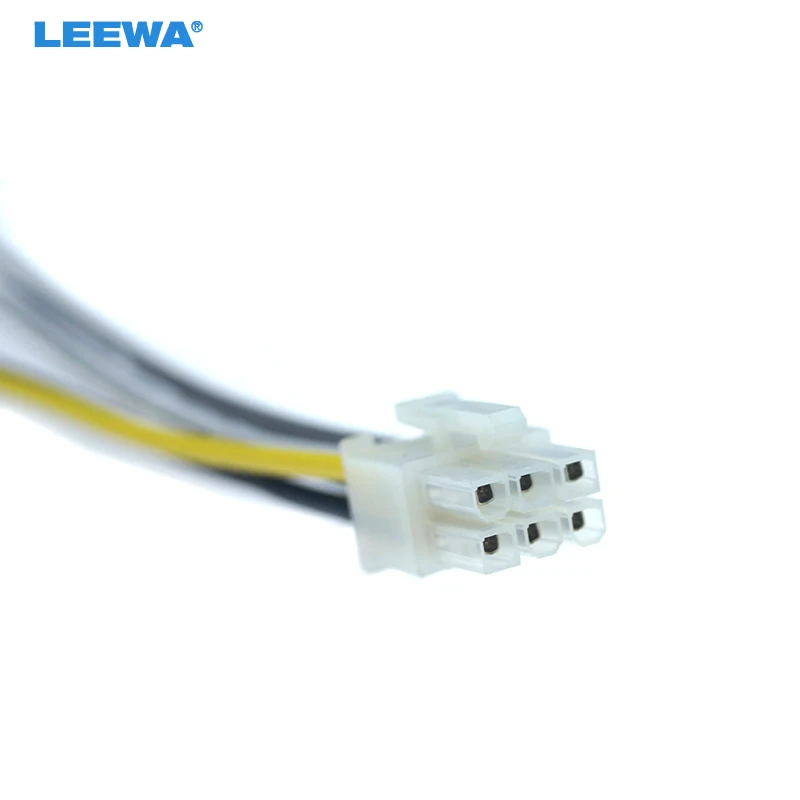 

LEEWA 30pcs Universal Car Wire Harness Connector 6Pin Into Car DVD CD Radio Stereo Wire Plug Adapter #CA5697-6P