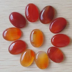 2020 fashion hot sale top quality Natural red onyx Oval CAB CABOCHON stone beads 25x18mm Wholesale 30pcs/lot free shipping