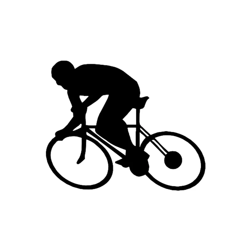 Cycling men Silhouette Reflective Vinyl Decal adhesivo bike sports car suv window fenders bicycle sticker