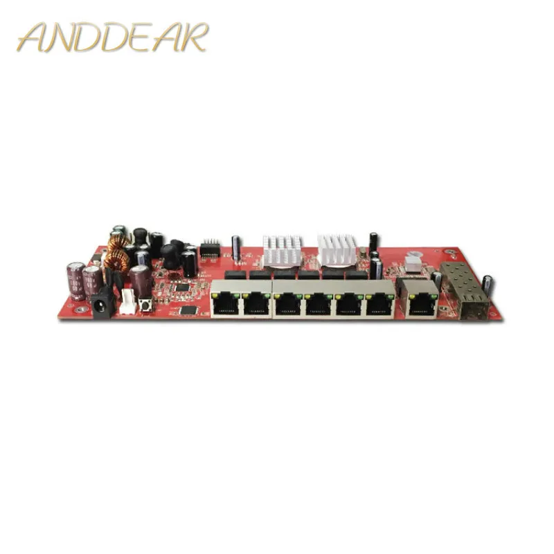 

OEM/ODM 9 port gigabit SFP switch module support AF/AT 10/100/1000Mbps network switch Full-Duplex & Half-Duplex