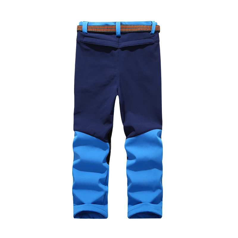 TRVLWEGO Ski Pants Hiking Camping Boy Girl Child Waterproof Breathable Soft Shell Thick Winter Warm Trekking Trousers