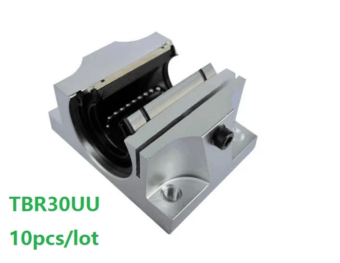 

10pcs/lot TBR30UU 30mm Linear Ball Bearing Support Block CNC Router for 3D printer parts linear rail