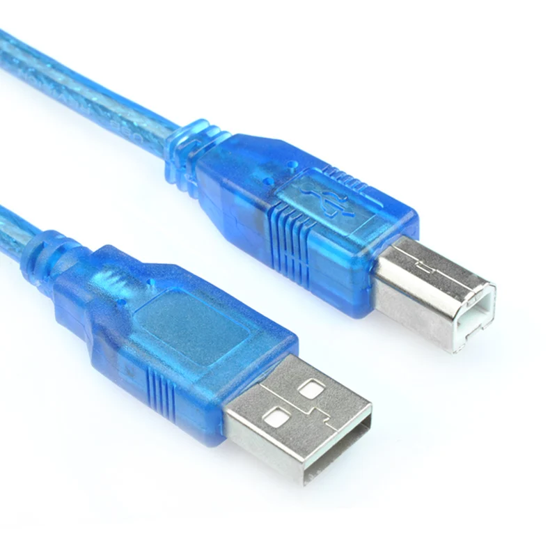 USB 2.0 الذكور إلى USB B الذكور طابعة ماسحة قرص صلب كابل 30 سنتيمتر 50 سنتيمتر 100 سنتيمتر 150 سنتيمتر 300 سنتيمتر 500 سنتيمتر