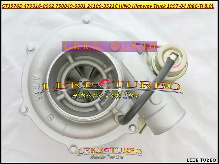 GT3576 GT3576D 479016 750849 479016-0002 750849-0001 24100-3521C 24100-3251 Turbo For HINO Highway TRUCK 97-04 J08C J08C-Ti 8.0L