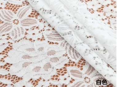 1 yard / 9colors optional French Lace Fabric High quality  Car bone hollow wave lace fabric