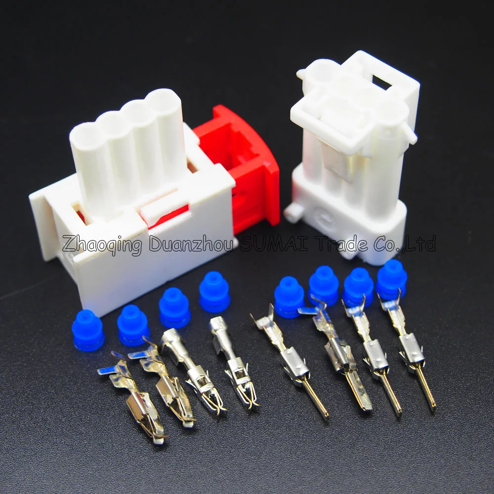 5/20/100 Sets 4 Pin 3.5mm 144998-5/3MTS04FW plug,car oxygen sensor connector for Beverly, Chery, Citroen etc.