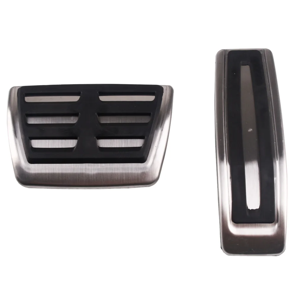 Stainless Steel Gas Accelerator Fuel Brake Pedals Pad For VW Touareg 2007 2008 2009 2010 2011 2012 2013 2014 2015 2016 2017