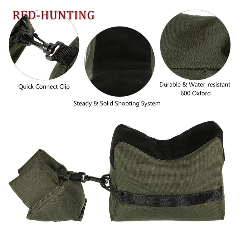 Front & Rear Bag Support Rifle Sandbag without Sand Sniper Hunting Target Stand Hunting Gun Accessories