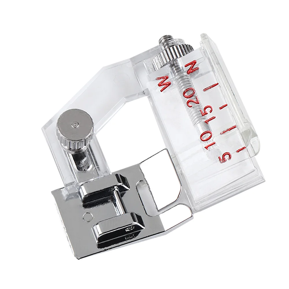 1Pc Adjustable Bias Tape Binding Foot Snap On Presser Foot For Sewing Machine Parts Accessories Good Multifunction Household