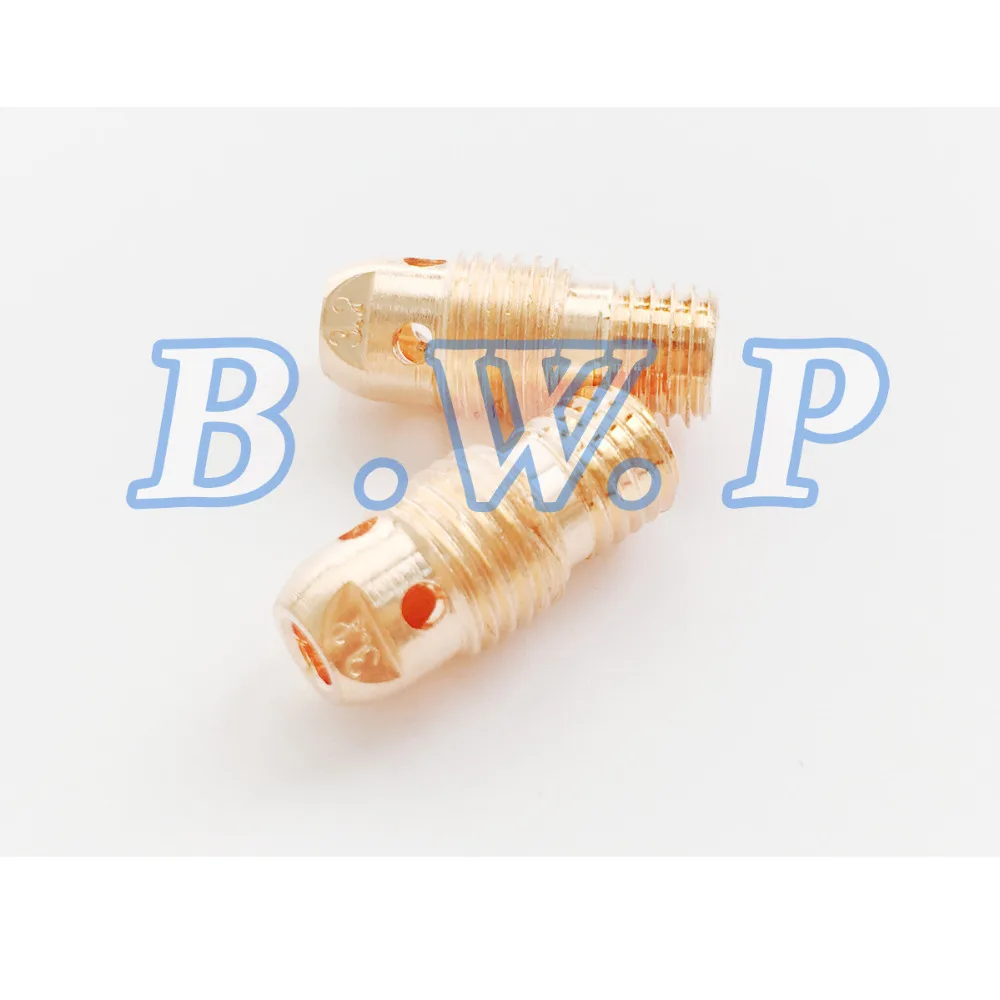 

2Pcs TIG Collet Body 13N29 1/8" 3.2mm For TIG Welder Torch WP-9 20 SR PTA DB Series 125Amps