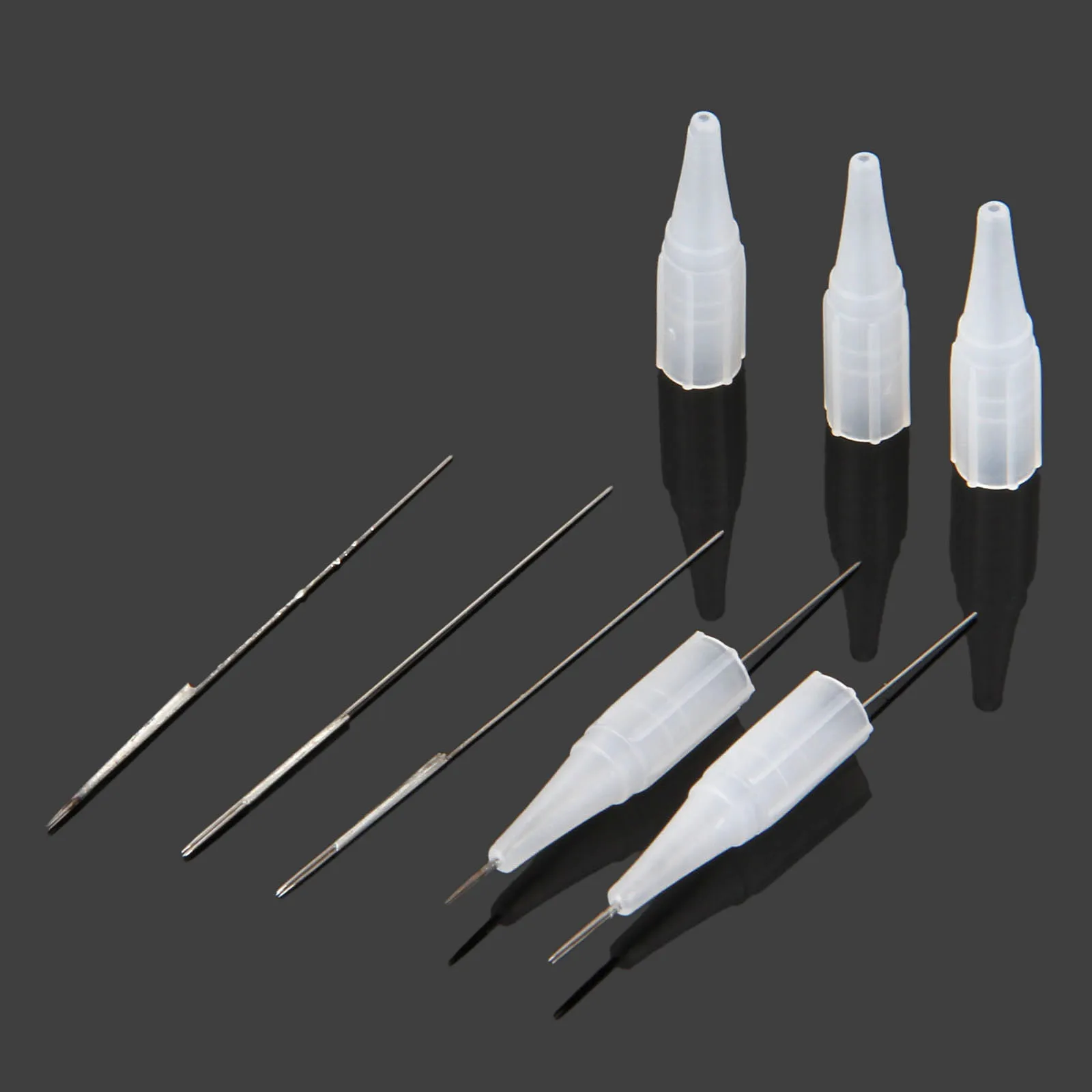 

300PCS 3R Tattoo needles and 300pcs 3R Tips Permanent Makeup Machine Tattoo Eyebrow Eyeliner Lips round needles round mouth caps