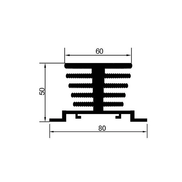 Mini Einphasig Solid State Relais SSR Aluminium Kühlkörper Ableitung Heizkörper Neueste Schiene Montieren Für 10A-40A Relais – Detail 12