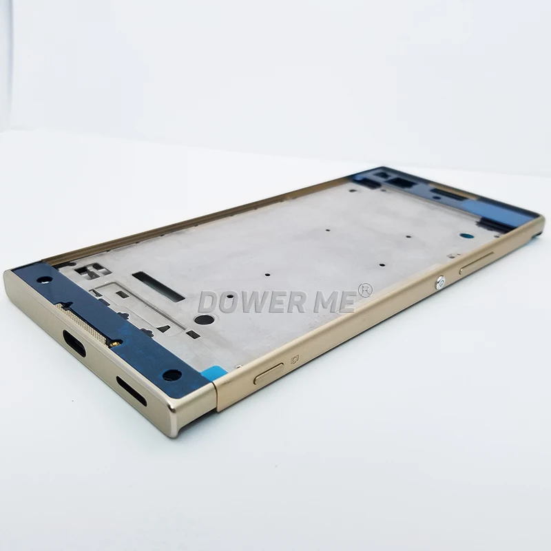 Aocarmo Middle Frame Chassis Bezel with Metal Side Part And Bottons Adhesive For Sony Xperia XA1 G3121 G3125 G3112 G3116 5inch