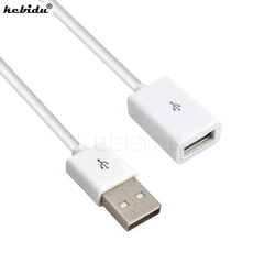 Kebidu-extensor de datos USB 2,0 A macho A hembra, Cable de carga adicional para iphone 6, Samsung note 4, S6 Edge, Cable para portátil