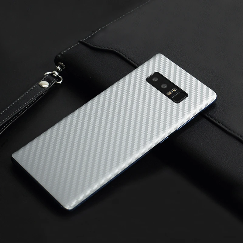 3D Carbon Fiber Skins Film Wrap Skin Phone Back Paste Film Sticker For SAMSUNG Galaxy S10 Plus S10e Note 10+8 9 S9+ A750 A9 2018