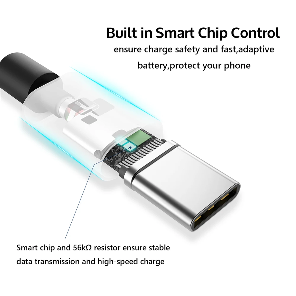 USB Type C Cable 1m 2m Long For Huawei P20 Lite Samsung Galaxy Note 8 9 A3 A5 A7 2017 S8 S10 USB-C USBC Charger Cord Data Cable