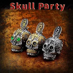 BEIER Cool Men's Gothic Carving Pendant Necklace  Stainless Steel High Quality Detail Biker Skull Jewelry  for man BP8-256