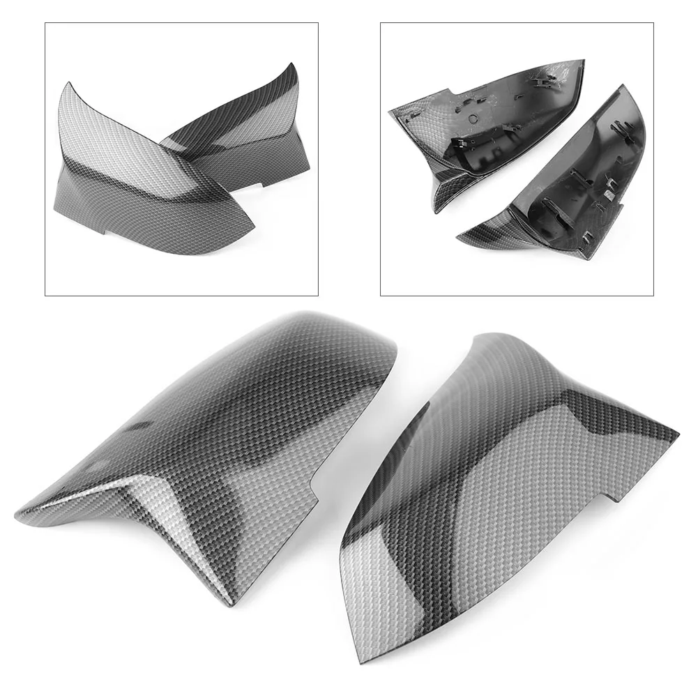 Car Door Rear View Side Mirror Cover Trim For BMW F20 F21 F22 F23 F30 F31 F32 F36 X1 E84 F87 M2 Carbon Fiber Styling