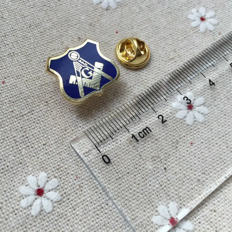 Blue Lodge Free Masons Enamel Pins Badge Square and Compass with G Masonic Regalia Lapel Pin for the Freemason Fellow Gifts