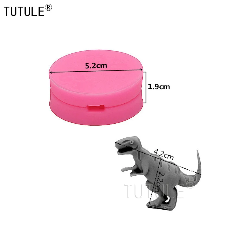 Gadgets-DinosaurFlexible Silicone Mold Use with Resin,Clays Food Safe Fondant Chocolate Sugar Art Candy Gum Paste Dinosaur mould