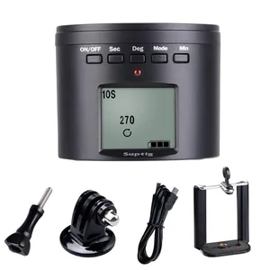 Suptig estabilizador de lapso de tempo ajustável rotativo 360 graus + adaptador de tripé para gopro hero 13 12 11 10 9 8 para xiaomiyi sj eken 8 principais vendas alimentador 12 - №8