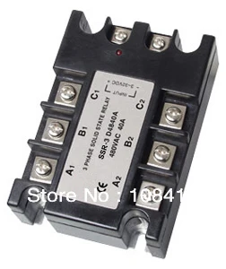 

5Pcs/Pack 3 Phase SSR Solid State Relay 25A Input Control Voltage 3-32V DC Output Load 480V AC