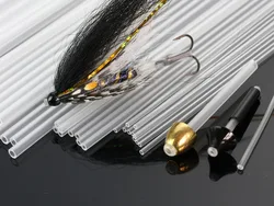 Fly Tying Tubes Rigid Tubing Tube Flies Tying Material Available In 4 Sizes,Clear