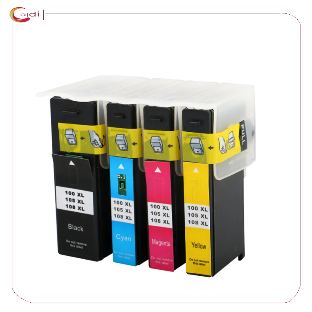 4pack compatible Lexmark 100xl 105 ink cartridge for Lexmark S305 S308 S405 S408 S505 S508 S605 S608 Pro205 Pro705 Pro805