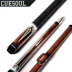 CUESOUL 58 Inch 19oz 1/2 Maple Billiard Stick Pool Cue Set 11.5mm/12.75mm Tip[Weight Adjustable]