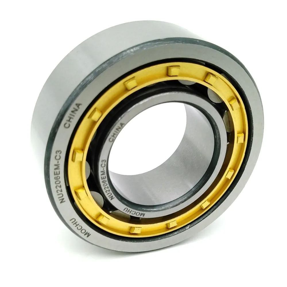 1 piece NU2206EM C3 NU2206 32506H 30x62x20 MOCHU Cylindrical roller bearings single row Machined brass cage high quality