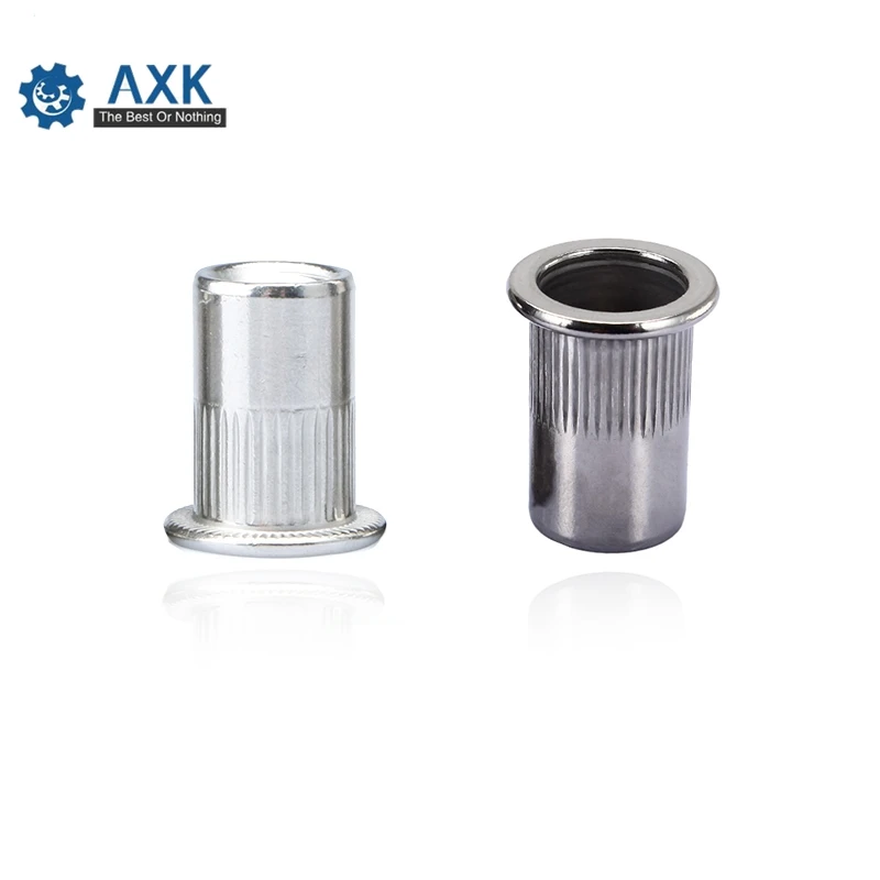 

M3 M4 M5 M6 M8 M10 M12 304 Stainless steel Rivnut Flat Head Metric Threaded Blind Blinding Rivet Insert Nutsert Cap Rivet Nut