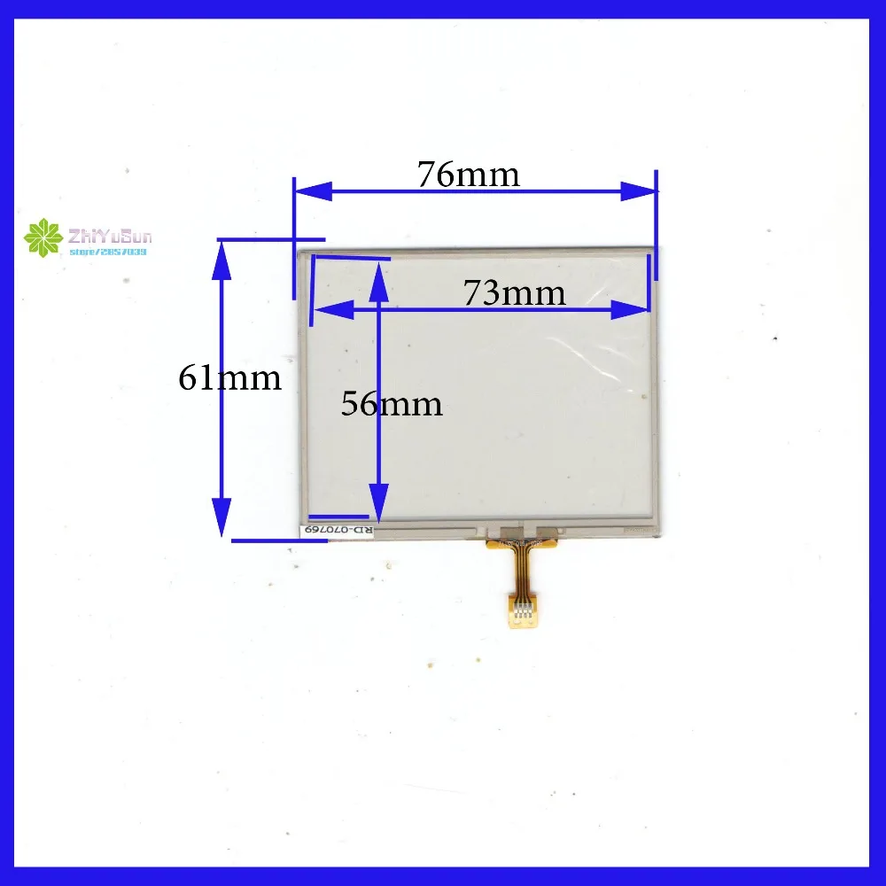 ZhiYuSun Wholesale2PCS/lot TR4-035F-11 3.5inch Touch Screen glass 76mm*61mm 4 lins touchsensor 76*61 touchglass digitizer GLASS