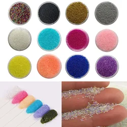 Multicolor 3g/bag Glass Crystal Caviar Micro Mini UV Gel Polish 3D Nails Stud Manicure Rhinestones Nail Art Decorations For DIY