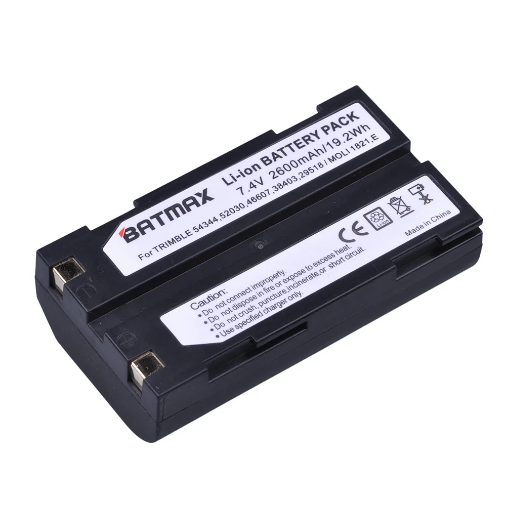 Batmax 2600mAh 54344 GPS Battery for Trimble 54344,29518,46607,52030,38403,5700,5800, R6, R7, R8, R8 GNSS,MT1000 GPS Receiver