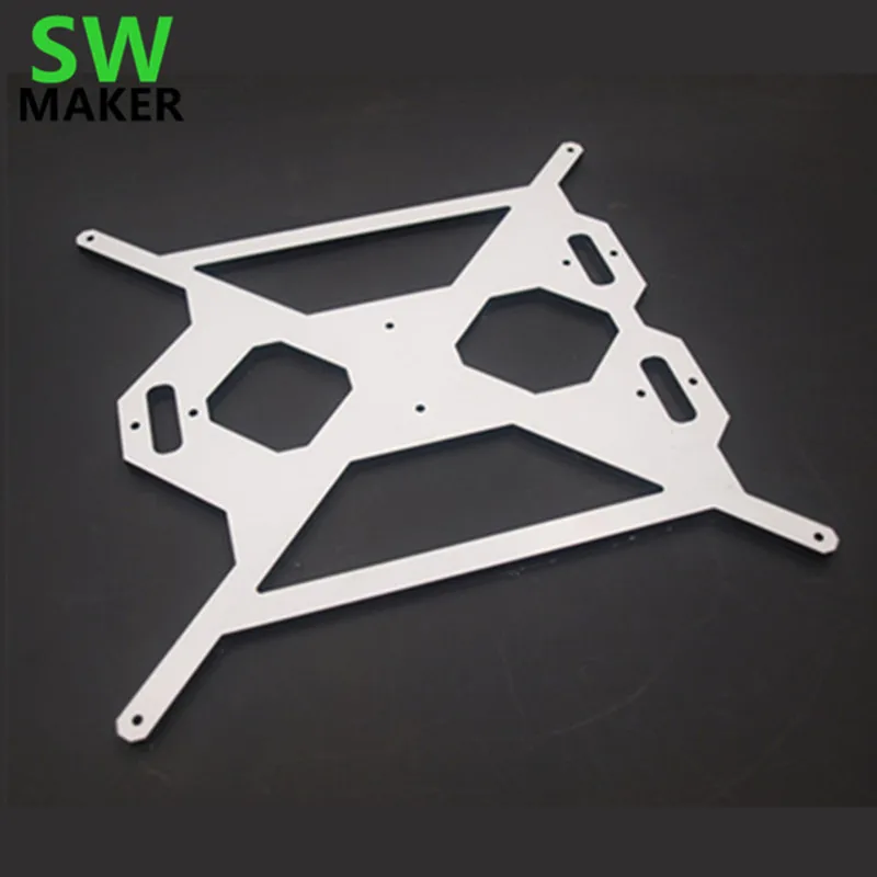 

Prusa i3 6mm Aluminium composit heated bed carriage tray CNC for Reprap Prusa printer parts Melamine plate