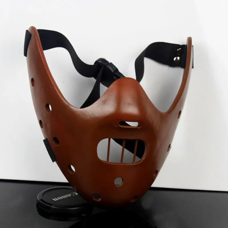 

The Silence of Lambs Steel Tooth Black Green Brown Color Resin Hannibal Mask Halloween Collective Decorative Movie Party Mask