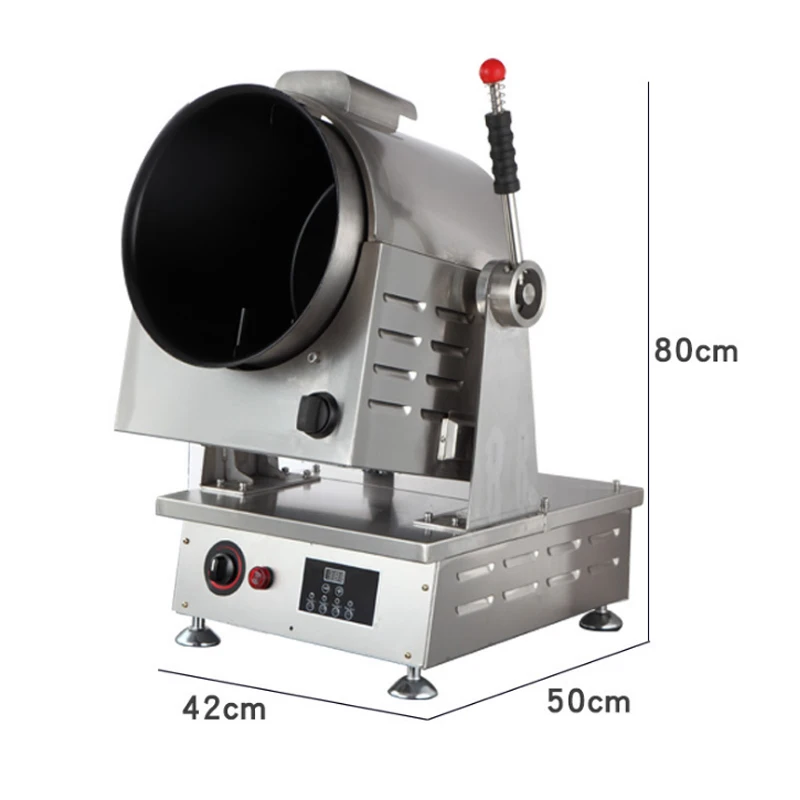 Thương mại Cơm Chiên Máy 2.5kg Gas loại Con Lăn Điện Điều Khiển Nhiệt Độ Full-Tự động Thiết Bị Nấu Ăn