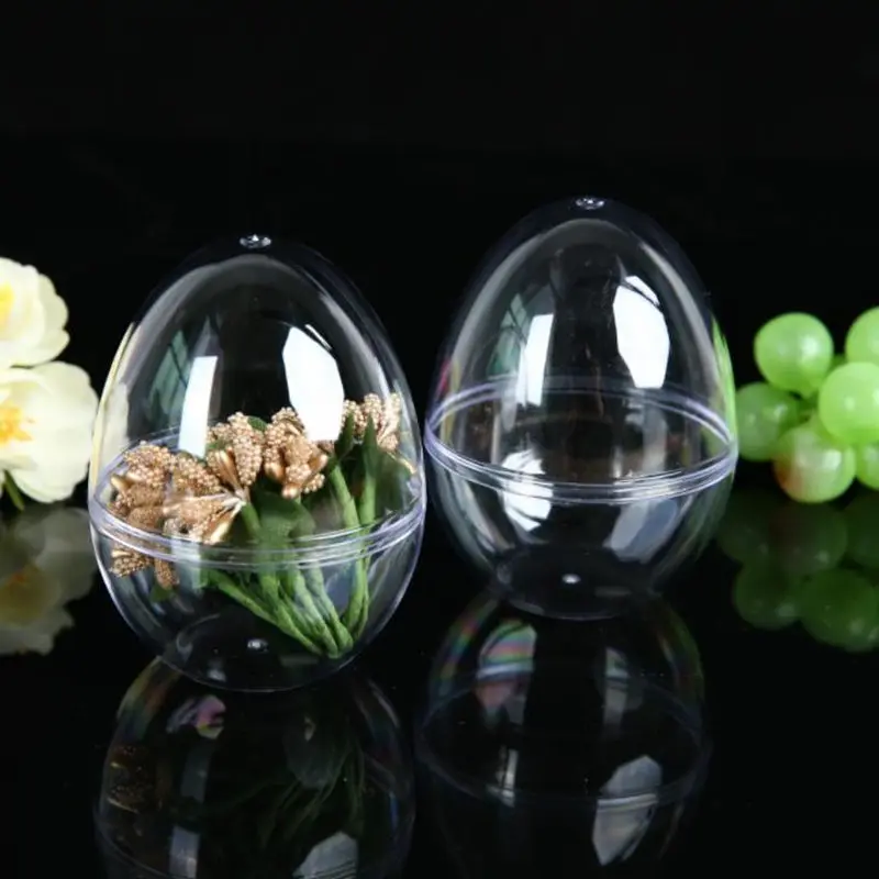 Transparent Open Plastic Christmas Decorations Ball Clear Bauble Ornament Gift Present Box Decoration F20173918