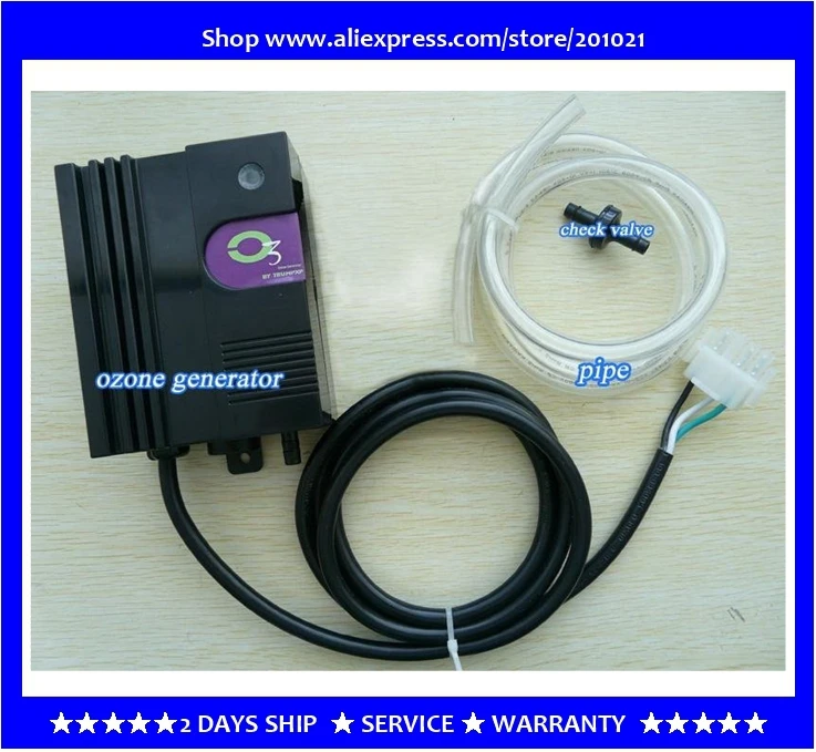 

Ozone generator accessories SPA bath pool water disinfection AC220V,50~60Hz 10W 300mg / hr Output