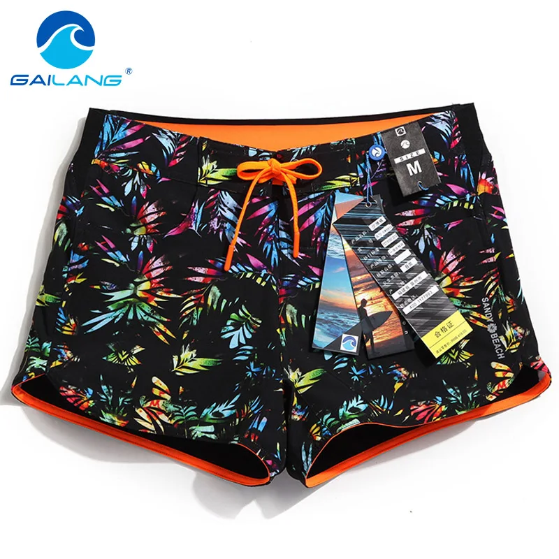 

GAILANG Brand Woman Beachwear Board Shorts Boxer Trunks Active Bermudas Women Swimwear Swimsuits Quick Dry Short Bottoms Casual