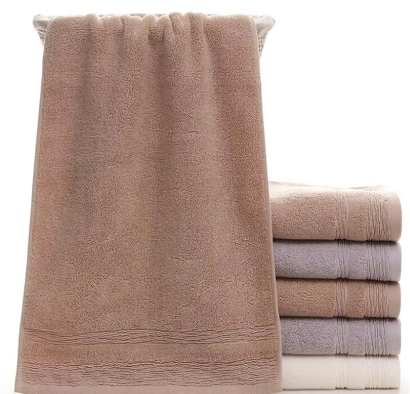 coxeer Bath Towel Solid Color Cotton Strong Absorbent Face Wash Cloth Ultral Soft Rectangle Face Towel Bathroom Hand Towel