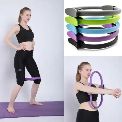 Resistance Pilates Rings Magic Circle Body Sport Fitness Weight Exercise Gymnastic Aerobic Fitness Wheel Handle Yoga Kit Ring