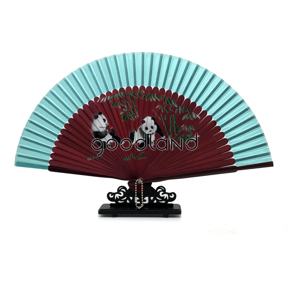 Free Shipping 10pcs Random Mixed Color Spun Silk Cover Wine Red Bamboo Ribs Hand Fan Adornos Navidad 2017