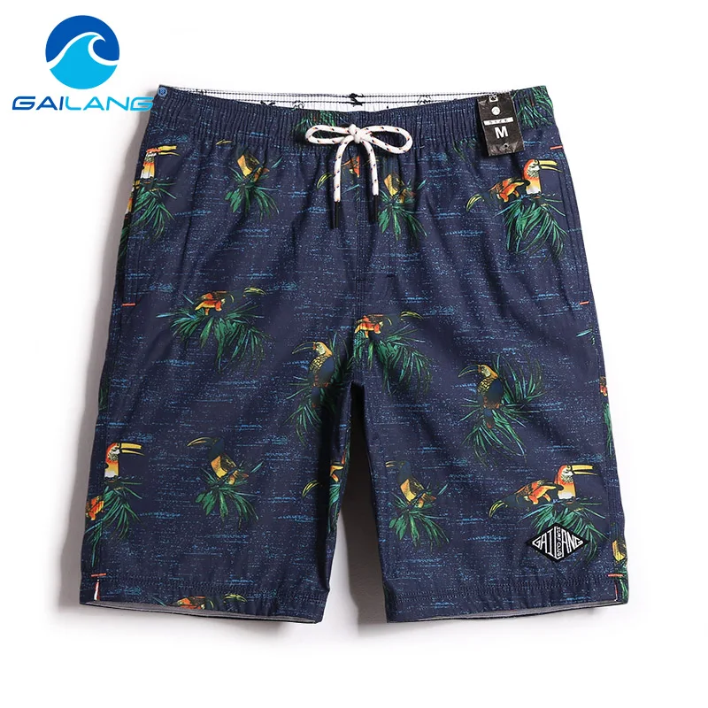 Gailang Brand Men New Shorts Beach Quick Drying Mens Swimwear Swimsuits Board Shorts Trunks Casual Men's Boardshorts Plus Size