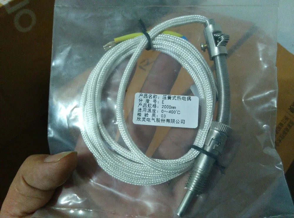 

Brand new original authentic C-Lin WRET-01 (Type E) Line length 2 meters Pressure spring type thermocouple