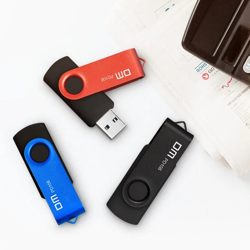 DM PD108 OTG USB 32G 16G 8G USB Flash Drives Smartphone Pen Drive Micro USB Portable Storage Memory Metal USB Stick Free