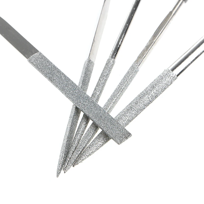 5Pcs/Set Needle Files Kit Carving Jewelry Diamond Glass Stone Woodworking Mini Files Craft Hand Tools