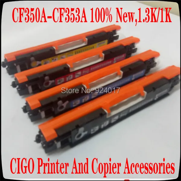 

For HP CF350A CF351A CF352A CF353A 130A Toner Cartridge,Color LaserJet Pro M176 M176n M177 M177f M177fw Printer Accessories