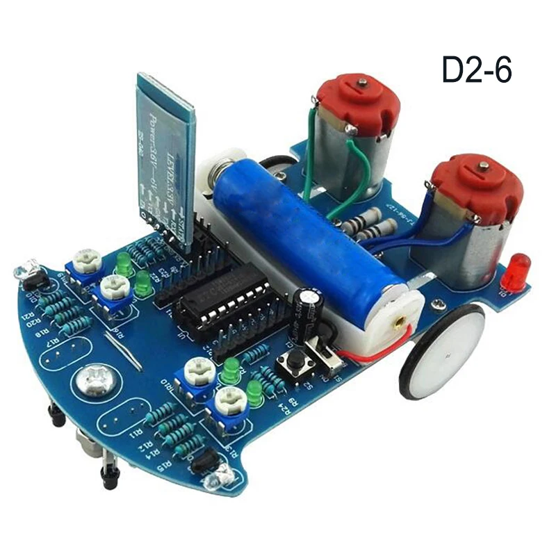 DIY Electronic Kit Tracking Line Smart Car Patrol Automobile Soldering Project Kits Line Following Robot Beginner Education STEM