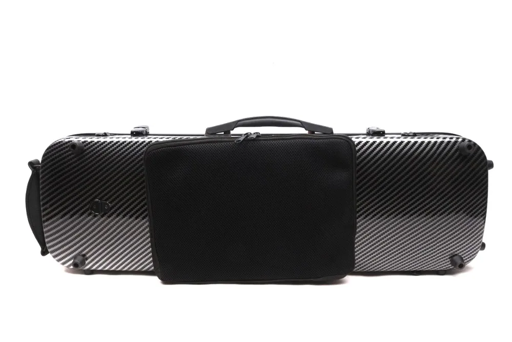 

4/4 Full size New Violin Case Glass Fiber Light Durable Black White Blue Red 1215#